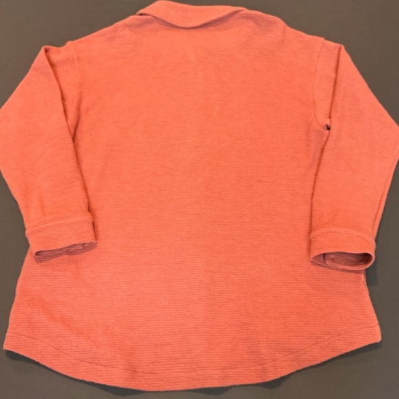 Madewell Textural Knit Shirt-Jacket Weathered Brick Size M - Picture 7 of 14